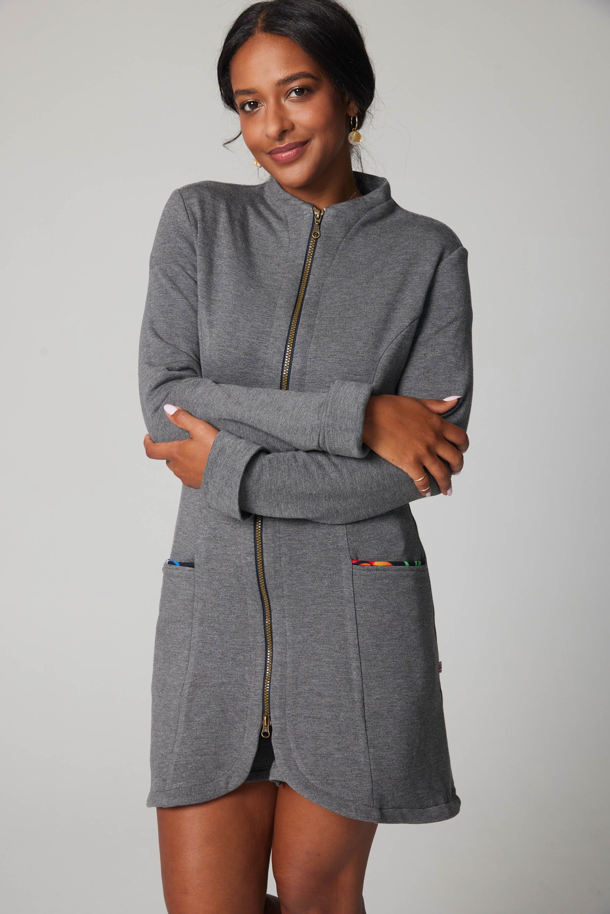 Dream Fleece Coat - Grey