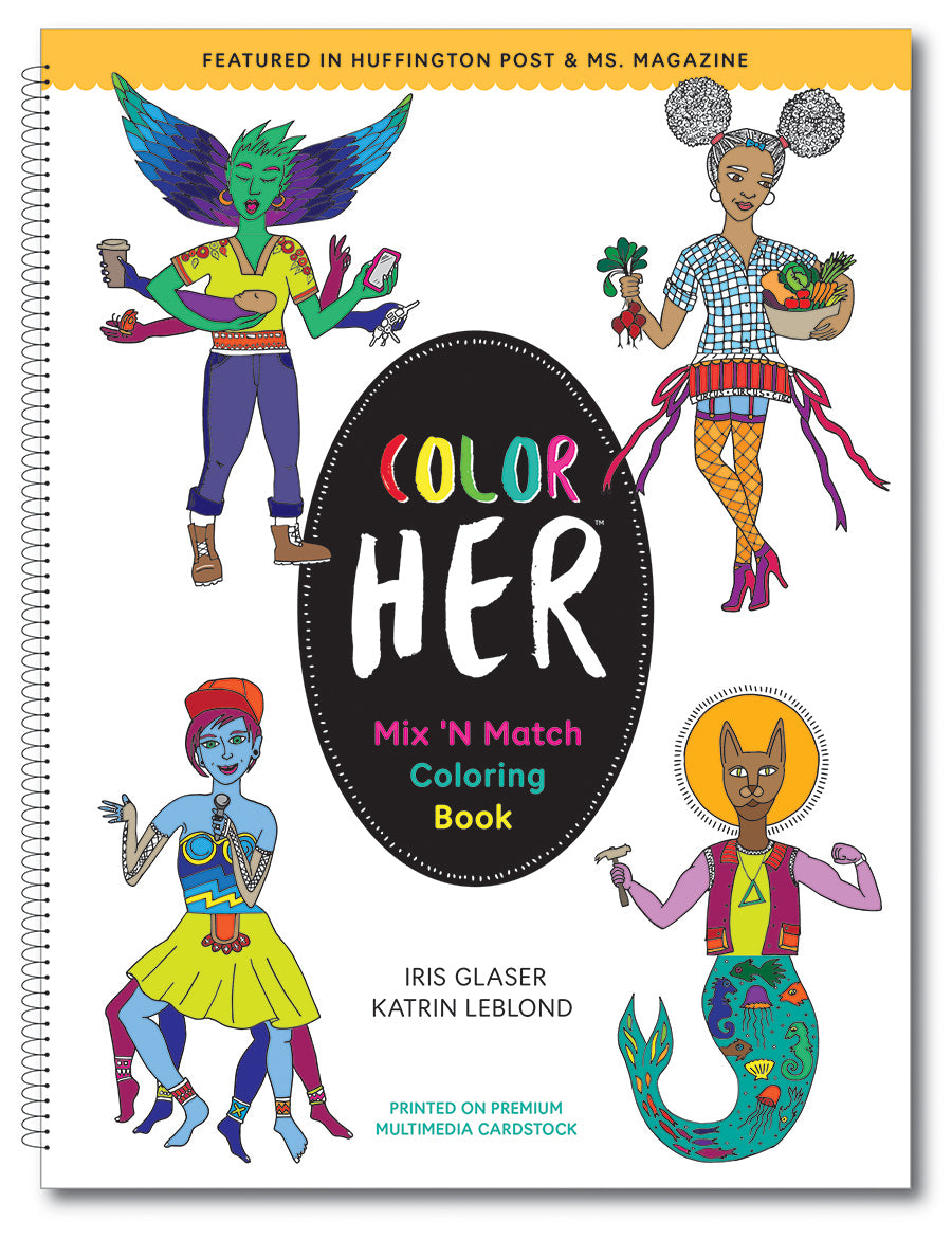 Livre de coloriage Mix 'n Match Color-Her