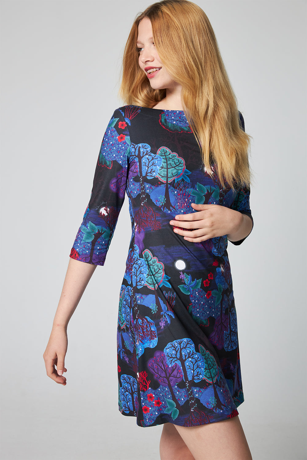 A-Line Dress - Enchanted Forest