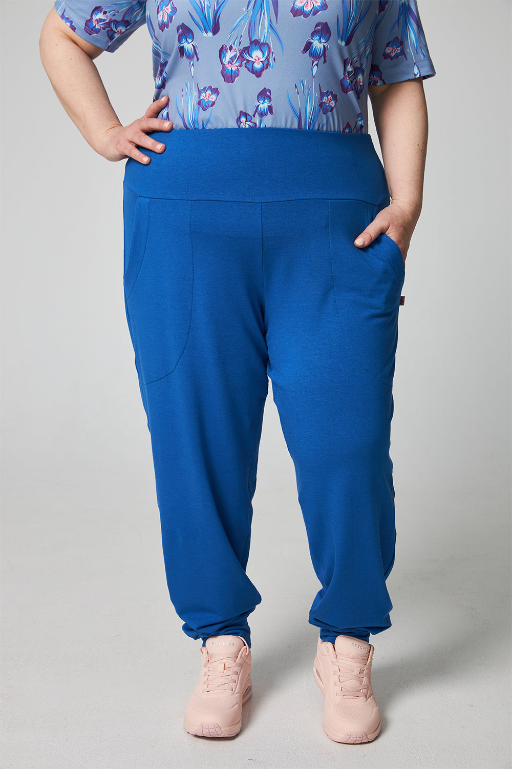Pantalon de jogging haut de gamme - bambou biologique - Bleu royal