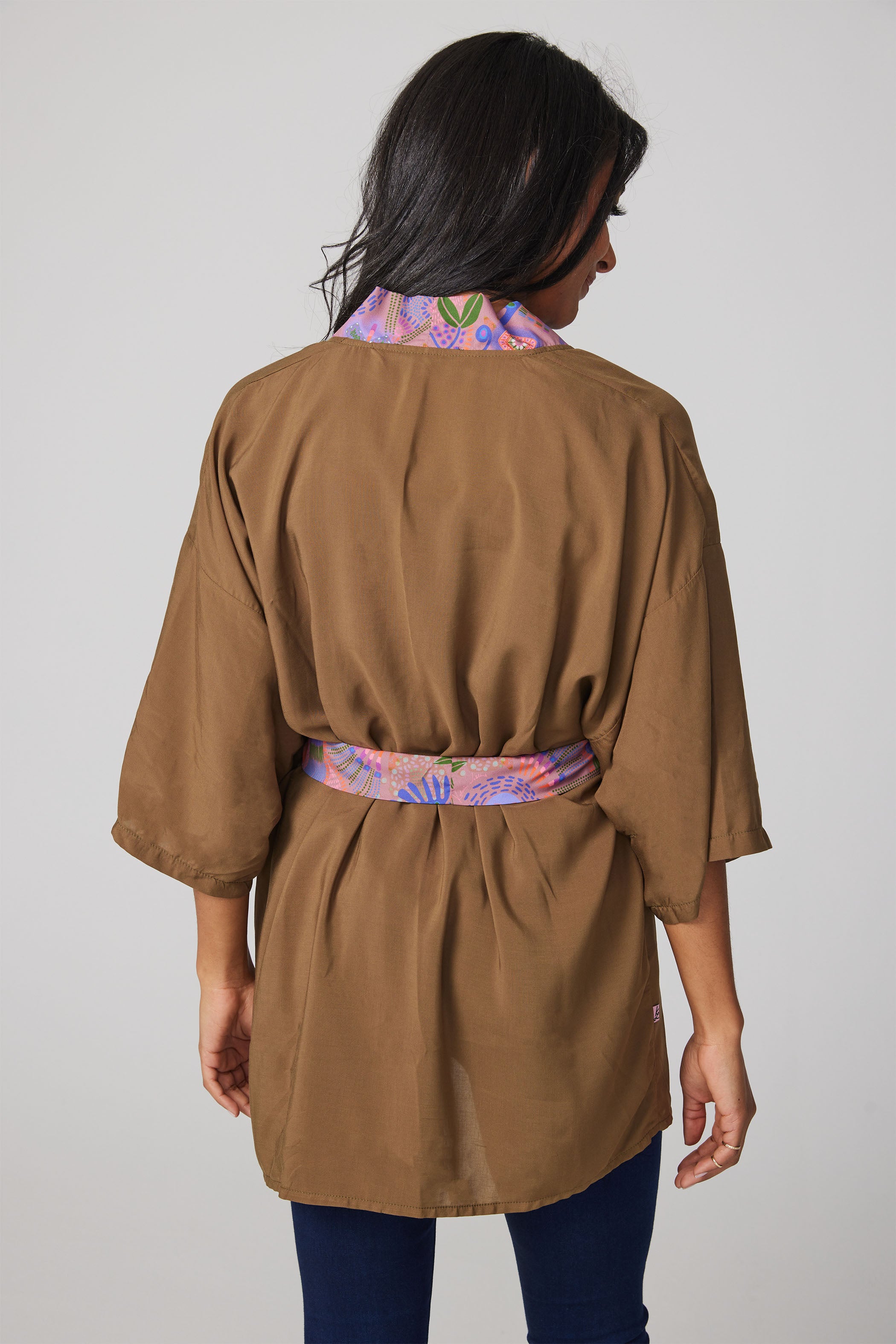 Blouse Kimono - Vert kaki