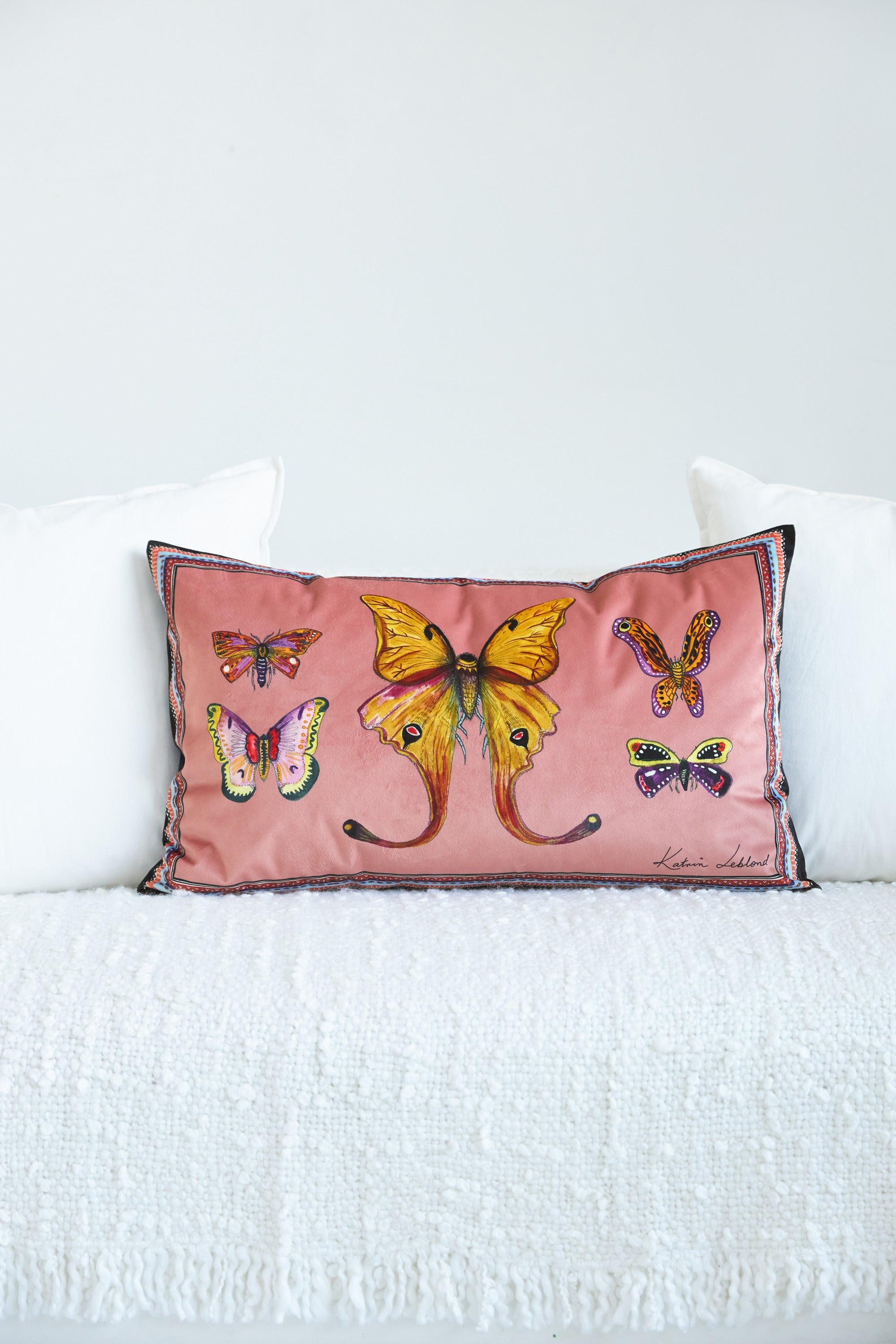 Pillow - Moth Rose Pink