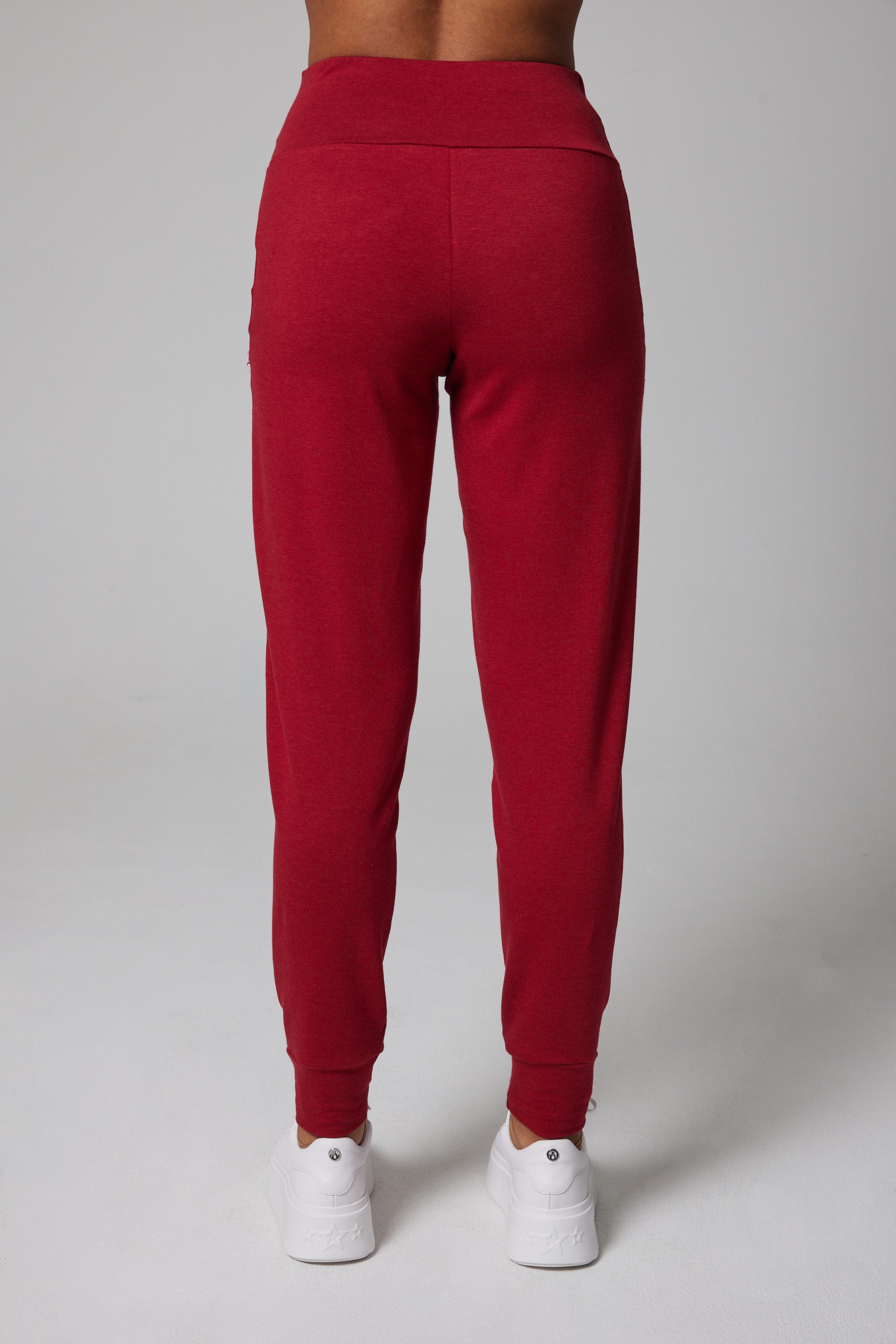 Pantalon de jogging haut de gamme - bambou biologique - Rouge