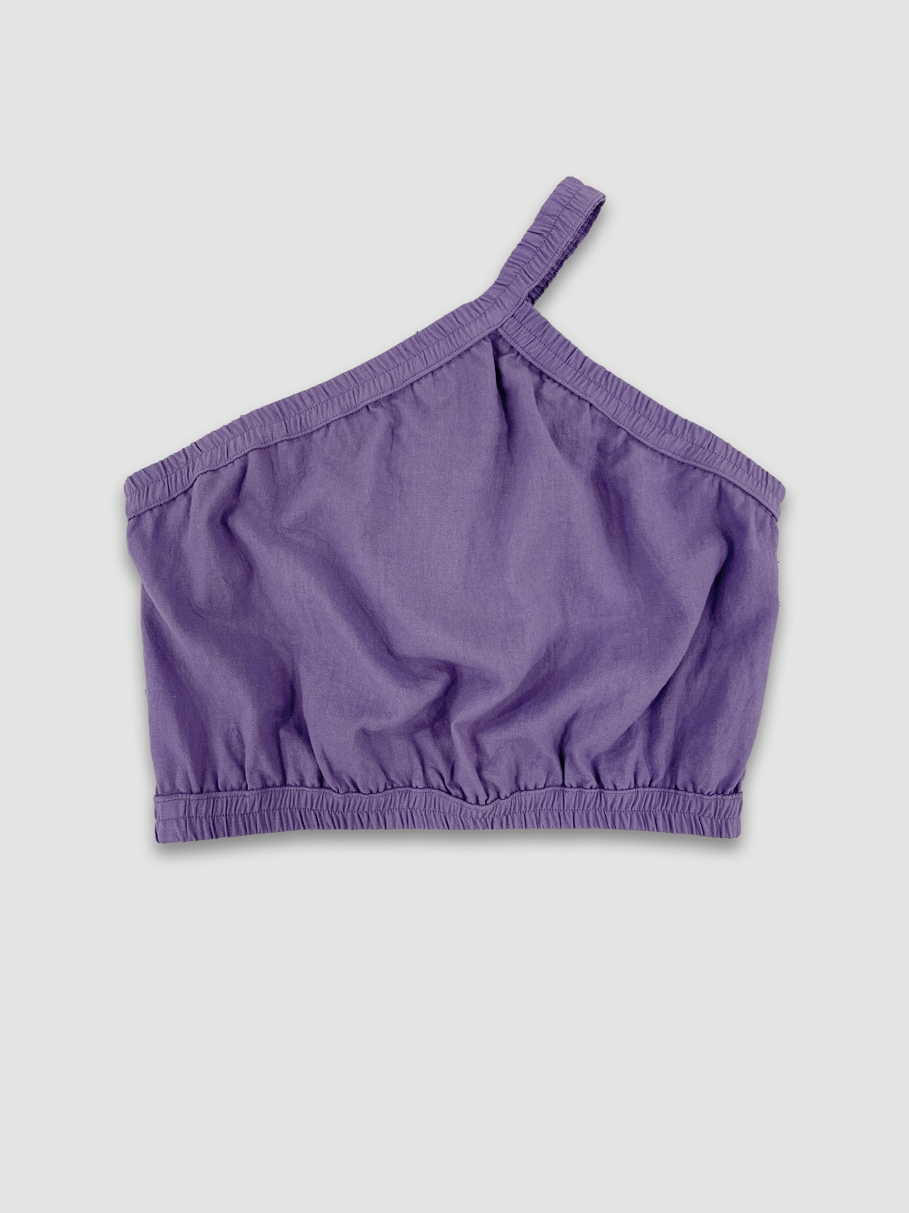 Linen Off the Shoulder Top - Lavender
