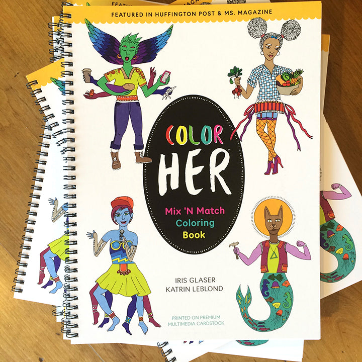Color-Her Mix 'n Match Coloring Book